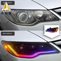 Ventes en stock : Phares modifiés TQD25 avec éclairage d'ambiance, phares personnalisés pour voitures Honda Ciimo Civic FD2 2012-2015