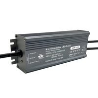 Fuente de fábrica SAA 0/1-10V 4 en 1 Regulable IP67 Voltaje constante Impermeable DC12V 5A Controlador LED 60W