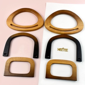 Meetee BS688 Style rétro anneau en D poignées <span class=keywords><strong>de</strong></span> <span class=keywords><strong>sac</strong></span> en bois cadre solide bois naturel matériel garniture pour <span class=keywords><strong>sac</strong></span> <span class=keywords><strong>à</strong></span> <span class=keywords><strong>main</strong></span> portefeuille <span class=keywords><strong>réparation</strong></span> - Product Image 1