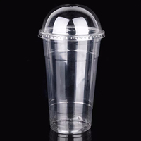 Gobelets jetables transparents en PET de 16 oz personnalisés, vaisselle en plastique de qualité supérieure pour jus et smoothies, gobelets à emporter imprimés sur mesure