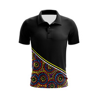 Chemises originales australiennes aborigènes pour hommes, personnalisées, à manches courtes, en jersey, coupe classique, séchage rapide