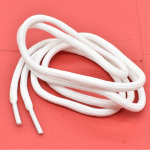 Vente en gros d'usine : Cordon rond de 5 mm pour lacets, cordon en polyester noir et blanc pour ceintures de pantalon, accessoires pour vêtements, chapeaux et sweats. - Product Image 4