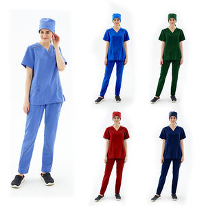 สินค้าในสต็อกชุดยูนิฟอร์มสำหรับพยาบาล,ชุดยูนิฟอร์มขัดต่อต้านริ้วรอยดูแลง่ายไม่เกิดริ้วรอย - Product Image 5