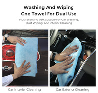 Chiffon de nettoyage automobile professionnel en microfibre de qualité supérieure, 40x40cm, double face, à poils longs, ultra doux, sans peluches