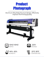 Imprimante Jet d'Encre Éco-Solvant Audley 1.8m, Traceur Têtes XP600 I3200 pour Vinyle, Bâche Flex, Affiches et Papiers Peints