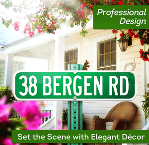 إشارات المرور العاكسة الفرنسية 4x16 بوصة-إشارة الطريق ، علامات اسم الشارع-علامات السهم - Product Image 5