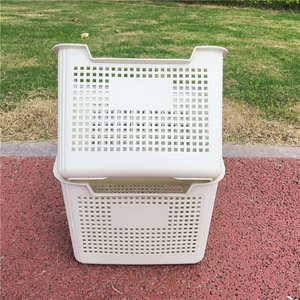 Laundry <b>Basket</b> Rectangle <b>Large</b> Durable Clothing Organizer Storage Bin For Bathroom Shower - Product Image 2