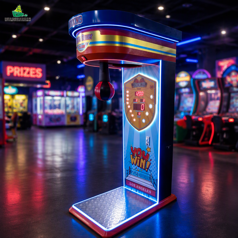 Coin Operated Electronic Boxing Machine Punching Bag Arcade Game for ...