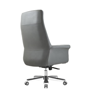 Silla de oficina de cuero ergonómica de alta calidad ejecutiva, reclinable ajustable de lujo moderno - Product Image 4