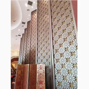 Decoratieve Plank Metalen Partitie Panel Geperforeerde Screen Aluminium Screen & Scheidingswand, Screens & Kamer Dividers Decoratie