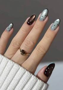 <span class=keywords><strong>Uñas</strong></span> Postizas con Puntos Amarillos Crema, Base Suave con Puntos <span class=keywords><strong>Pastel</strong></span>, Manicura Primavera 2026 - Product Image 2