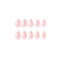 Ballerine Française Faux Ongles Gradeint Cercueil Naturel Faux Ongles Vente En Gros Fournisseur 24