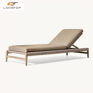 Popular Villa de lujo <span class=keywords><strong>terraza</strong></span> sofá cama muebles de Patio al aire libre Hotel Exterior playa piscina teca <span class=keywords><strong>tumbona</strong></span> impermeable Silla de salón - Product Image 3