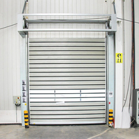Portes Industrielles en Rouleau Métallique Isolation Phonique Certifiées ISO9001 - Porte Rapide en Aluminium Spirale Personnalisée pour Usine Entrepôt