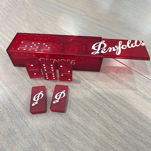 Jeu éducatif de dominos, logo personnalisé, jeu de société, impression acrylique, dominos miniatures de luxe - Product Image 4