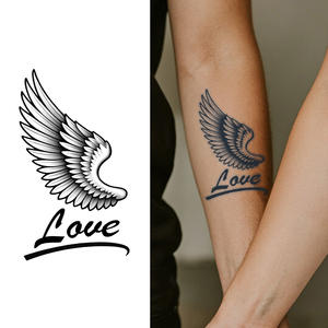 BG 2 Weeks Long Lasting Small Size Sexy Cute Designs Supplier Juice Gel Ink Semi Permanent <strong>Jagua</strong> Herbal Tattoo Sticker - Product Image 1