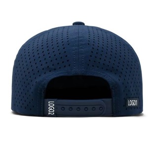 Gorra de Béisbol Personalizada de 5 Paneles, 100% Poliéster, con Logotipo, Cierre de Cuerda, Estilo Trucker, Deportiva, Ajustable, Impermeable, con Perforaciones Cortadas a Láser - Product Image 4