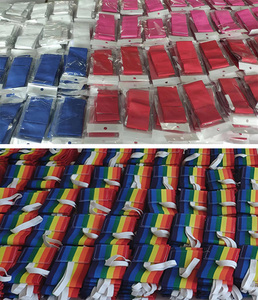 Brazalete Deportivo de Nylon Elástico Ajustable con Logotipo OEM, Brazalete de Capitán de Fútbol de Poliéster Arcoíris para Entrenamiento, Ejercicio y Deporte - Product Image 5