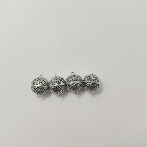 Electroplated Alloy Round <b>Ball</b> Magnetic Clasp For Necklace Making DIY Jewelry Accessories <b>Sphere</b> Shape Plated Finish - Product Image 3