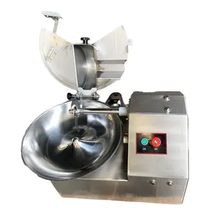 Commercial Automatic Stainless Steel 10l High Speed Vegetable Pork Meat Bowl Cutter