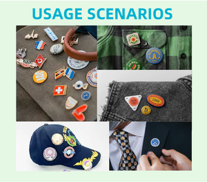 Hot huy hiệu pin tùy chỉnh pins Kim Loại Logo 3D chết dập Nickel mạ thiên thần cánh Trâm pins cho mũ hoặc quần áo - Product Image 5