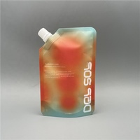 Pochette de recharge liquide 100g 200g Doypack cosmétique avec bec en plastique PE Mono écologique debout sacs d'emballage rechargeables