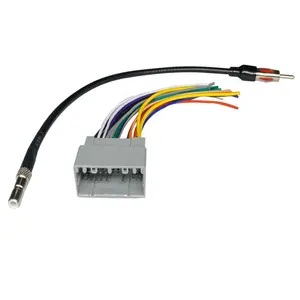 Arnés de cableado para coche, accesorio adecuado para Jeep Chrysler para Dodge, Cable de alimentación de navegación de CD, conversión de Audio y DVD