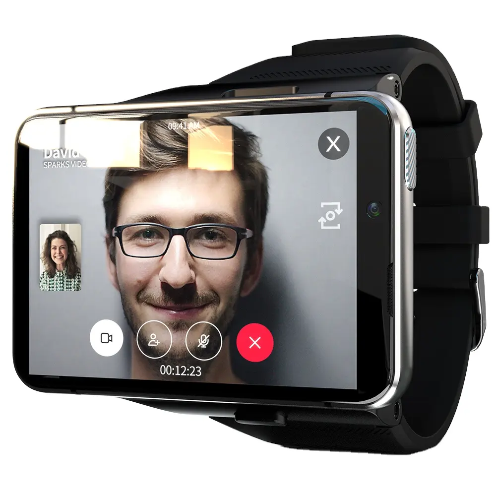 Kamera ve Sim kart yuvası ile 4g Android akıllı saat çok fonksiyonlu izle