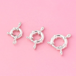 Đồ Trang Sức Tự Làm Phụ Kiện Ban Chỉ Đạo Bánh Xe Khóa Mùa Xuân Clasp 925 <span class=keywords><strong>Sterling</strong></span> Bạc La Mã Khóa Bong Bóng Khóa Móc Cho Vòng Cổ - Product Image 3