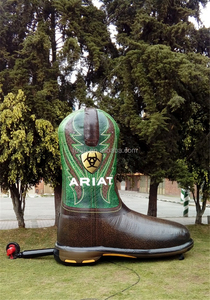 Werbung Aufblasbare Cowboy stiefel Modell Riesigen Aufblasbaren Schuhe aufblasbare Braun Martin Stiefel Modell für Förderung - Product Image 2