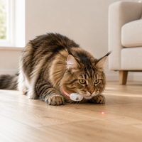 Collier Intelligent pour Chat avec Jouet Interactif Laser pour l'Exercice et le Divertissement des Chats d'Intérieur et des Chatons - Vente en Gros