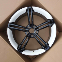 Nuevas Llantas de Aleación Forjadas para Autos de Pasajeros, Rines de Aluminio con Ejes 5*114.3 PCD 35 ET, Rines de Aleación de Carreras en Blanco y Negro