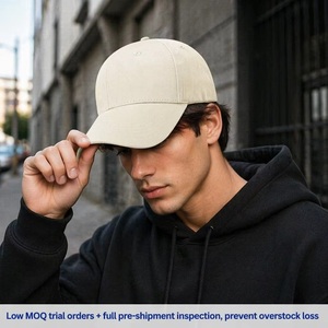 Casquette de baseball en coton peigné 6 panneaux, personnalisable avec logo OEM/ODM, vente en gros usine, streetwear uni, livraison immédiate, faible MOQ - Product Image 3