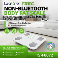 Timbangan Digital Pintar OEM TS-BF8072 dengan Aplikasi untuk Analisis BMI & Lemak Tubuh Bersertifikasi, Kapasitas 180KG, Bertenaga Baterai