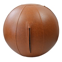 Housse de protection pliable en similicuir PVC pour ballon de yoga, anti-rayures, avec poignée de transport, pour ballon d'équilibre de bureau