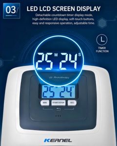 Dispositivo de Fototerapia NB-UVB Kernel 4006B 311NM Equipado con 2 Lámparas UVB para el <span class=keywords><strong>Tratamiento</strong></span> de <span class=keywords><strong>Dermatitis</strong></span>, Psoriasis y Vitíligo - Product Image 4