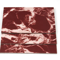 Revêtements muraux en aluminium composite ACP ignifuges, aspect marbre/granit/pierre, modernes, pour usage hôtelier