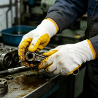 Guantes de Trabajo Resistentes al Aceite, Antideslizantes, Resistentes al Frío, Transpirables y Resistentes al Desgaste para Obras de Construcción Pesada