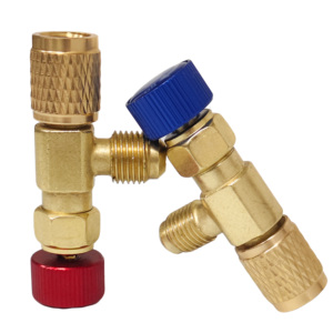 Vanne de sécurité à commande à une main 5/16" SAE pour la <span class=keywords><strong>recharge</strong></span> de climatiseurs mini-split R410A R22 - Product Image 4