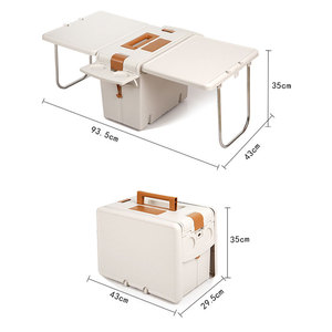 Refroidisseur <span class=keywords><strong>de</strong></span> glace Refroidisseur <span class=keywords><strong>de</strong></span> table pliable <span class=keywords><strong>Coffre</strong></span> à glace 17L avec support Garder l'article Seau <span class=keywords><strong>de</strong></span> refroidissement pour camping Refroidisseur <span class=keywords><strong>de</strong></span> nourriture - Product Image 2