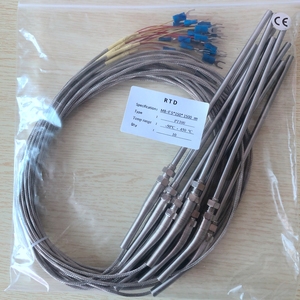 クラスA/BM8温度センサーPT100RTDプローブ<span class=keywords><strong>2</strong></span>線5mm * 150mm、1.5mSS編組ケーブル付き - Product Image 5