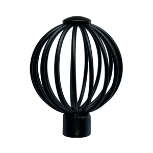 Modern Design Black Vintage Round Finials Durable Metal PC Drapery Rod <strong>Ends</strong> Cover Fashionable <strong>Curtain</strong> <strong>Poles</strong> Tracks &amp; Accessories - Product Image 1
