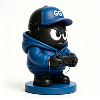 Figurines PVC promotionnelles de 8,5 cm, écologiques, mignonnes, sur le thème de la vie gamer, en boîte mystère, jouets d'art de collection personnalisés par des designers