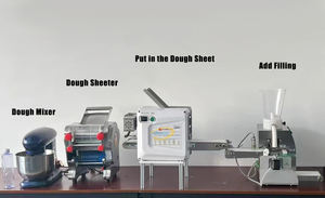 Máquina Motorizada de Acero Inoxidable para Hacer Siu Mai, Shumai, Shaomai, de Alta Capacidad, 1800 Piezas/hora, para Producción de Alimentos - Product Image 3