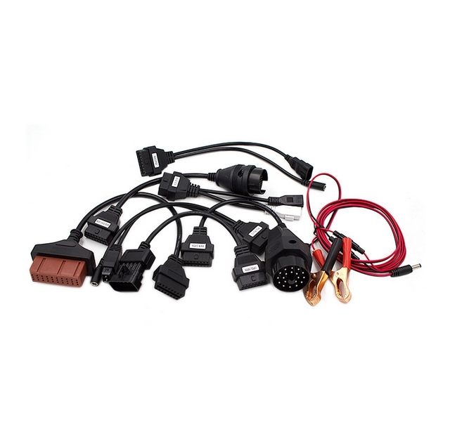 Full set 8in1 Car Cable OBD2 adapter cable Vehicle inspection line DS150 TCS
