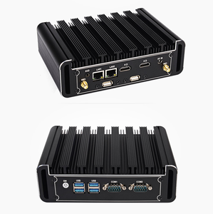 Mini pc de escritorio sin ventilador, J4125, J1900, N3530, i3, <span class=keywords><strong>i5</strong></span>, NUC, Dual, RS232, Lan Dual, industrial - Product Image 1