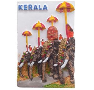 راتنج ثلاثي الأبعاد مغناطيس ثلاجة مجموعة كيرالا تذكارية راتنج مشغولات يدوية - Product Image 1