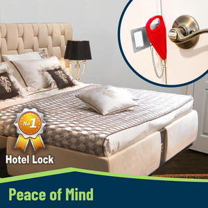 Wholesale Outdoor Camping Travel Security <b>Door</b> & <b>Lock</b> Anti-theft Steel <b>Portable</b> for Hotel Apartment Self-service Accommodation - Product Image 5
