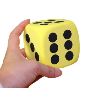 Bán buôn đa màu sắc đầy màu sắc lớn <span class=keywords><strong>EVA</strong></span> bọt xúc xắc tùy chỉnh 6 mặt men trò chơi xúc xắc cho vai trò chơi trò chơi - Product Image 1