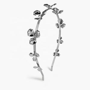 عصابة رأس معدنية عصرية على الطراز الأوروبي والأمريكية عالية الجودة ، إكسسوار شعر بسيط للفتيات - Product Image 2